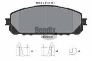 BPD1871 Sada brzdových destiček, kotoučová brzda BENDIX Braking