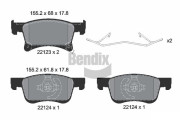 BPD1277 Sada brzdových destiček, kotoučová brzda BENDIX Braking