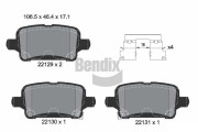 BPD1212 Sada brzdových destiček, kotoučová brzda BENDIX Braking