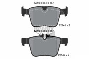 BPD1193 Sada brzdových destiček, kotoučová brzda BENDIX Braking