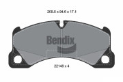 BPD2364 Sada brzdových destiček, kotoučová brzda BENDIX Braking