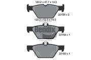 BPD1876 Sada brzdových destiček, kotoučová brzda BENDIX Braking