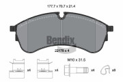 BPD1623 Sada brzdových destiček, kotoučová brzda BENDIX Braking