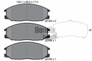 BPD1877 Sada brzdových destiček, kotoučová brzda BENDIX Braking