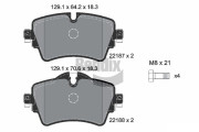 BPD1171 Sada brzdových destiček, kotoučová brzda BENDIX Braking