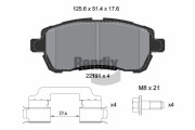 BPD1577 Sada brzdových destiček, kotoučová brzda BENDIX Braking