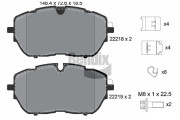 BPD1542 Sada brzdových destiček, kotoučová brzda BENDIX Braking