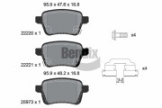 BPD1504 Sada brzdových destiček, kotoučová brzda BENDIX Braking
