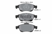 BPD1309 Sada brzdových destiček, kotoučová brzda BENDIX Braking