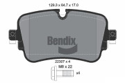 BPD1562 Sada brzdových destiček, kotoučová brzda BENDIX Braking