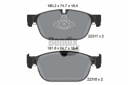 BPD1428 Sada brzdových destiček, kotoučová brzda BENDIX Braking
