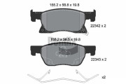 BPD1291 Sada brzdových destiček, kotoučová brzda BENDIX Braking