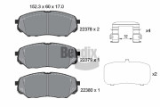 BPD1886 Sada brzdových destiček, kotoučová brzda BENDIX Braking