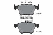 BPD2370 Sada brzdových destiček, kotoučová brzda BENDIX Braking