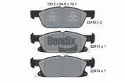 BPD1411 Sada brzdových destiček, kotoučová brzda BENDIX Braking