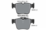 BPD1507 Sada brzdových destiček, kotoučová brzda BENDIX Braking