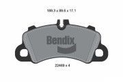 BPD1665 Sada brzdových destiček, kotoučová brzda BENDIX Braking