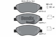BPD1203 Sada brzdových destiček, kotoučová brzda BENDIX Braking