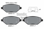 BPD1896 Sada brzdových destiček, kotoučová brzda BENDIX Braking