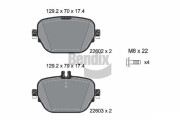 BPD2319 Sada brzdových destiček, kotoučová brzda BENDIX Braking