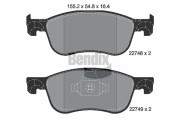 BPD1631 Sada brzdových destiček, kotoučová brzda BENDIX Braking