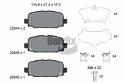 BPD2330 Sada brzdových destiček, kotoučová brzda BENDIX Braking