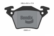 BPD1904 Sada brzdových destiček, kotoučová brzda BENDIX Braking