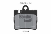 BPD1911 Sada brzdových destiček, kotoučová brzda BENDIX Braking