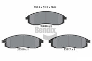 BPD1915 Sada brzdových destiček, kotoučová brzda BENDIX Braking