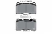 BPD1919 Sada brzdových destiček, kotoučová brzda BENDIX Braking