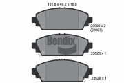 BPD1922 Sada brzdových destiček, kotoučová brzda BENDIX Braking