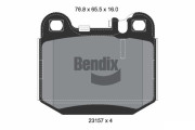 BPD1318 Sada brzdových destiček, kotoučová brzda BENDIX Braking