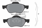 BPD1304 Sada brzdových destiček, kotoučová brzda BENDIX Braking