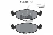 BPD1946 Sada brzdových destiček, kotoučová brzda BENDIX Braking