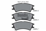 BPD1951 Sada brzdových destiček, kotoučová brzda BENDIX Braking
