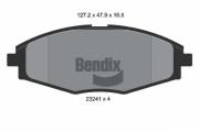 BPD1338 Sada brzdových destiček, kotoučová brzda BENDIX Braking