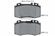 BPD1398 Sada brzdových destiček, kotoučová brzda BENDIX Braking