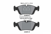 BPD1055 Sada brzdových destiček, kotoučová brzda BENDIX Braking