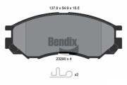 BPD1462 Sada brzdových destiček, kotoučová brzda BENDIX Braking