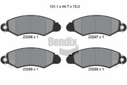 BPD1958 Sada brzdových destiček, kotoučová brzda BENDIX Braking