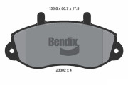 BPD1360 Sada brzdových destiček, kotoučová brzda BENDIX Braking
