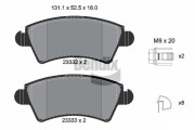 BPD1429 Sada brzdových destiček, kotoučová brzda BENDIX Braking