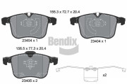 BPD1969 Sada brzdových destiček, kotoučová brzda BENDIX Braking