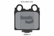 BPD1977 Sada brzdových destiček, kotoučová brzda BENDIX Braking