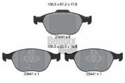 BPD1198 Sada brzdových destiček, kotoučová brzda BENDIX Braking