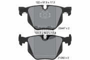 BPD1534 Sada brzdových destiček, kotoučová brzda BENDIX Braking