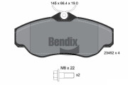 BPD1982 Sada brzdových destiček, kotoučová brzda BENDIX Braking