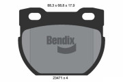 BPD1989 Sada brzdových destiček, kotoučová brzda BENDIX Braking