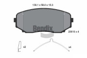 BPD2332 Sada brzdových destiček, kotoučová brzda BENDIX Braking