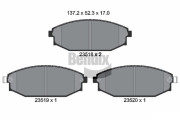 BPD2000 Sada brzdových destiček, kotoučová brzda BENDIX Braking